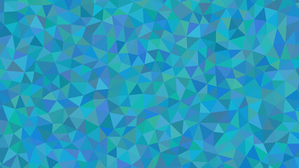 A vibrant tapestry of blue and turquoise triangles interlocks to form a dynamic and captivating geometric pattern, radiating energy and depth