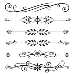 set of decorative elements for design