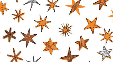 Colorful Star Pattern A Festive and Whimsical Background for Design and Decoration Projects