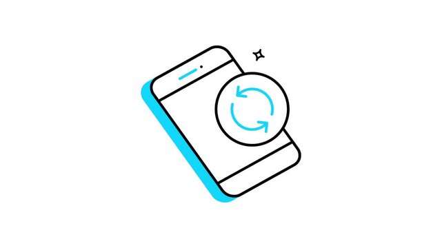 Device reset animated icon video