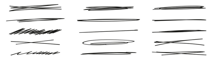 line strikethrough elements underline pen doodle