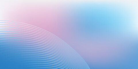 Abstract blue gradient background with shining lines waves. Minimalist background for banner, poster, cover, brochure, flyer, website.VICTOR.EPS10