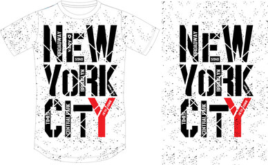 Retro New York City Skyline T-shirt Design