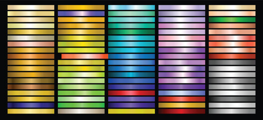 Metal Gradient Collection of Every Color Swatches