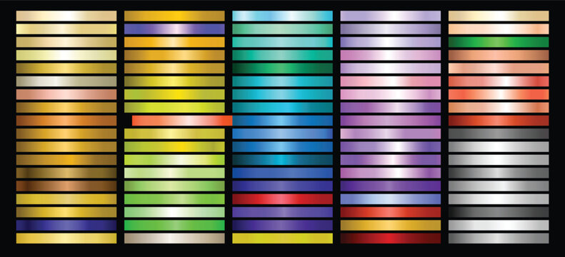 Metal Gradient Collection of Every Color Swatches