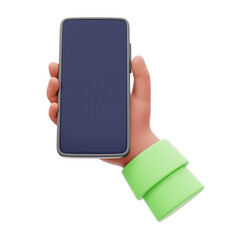 mobile phone in hand