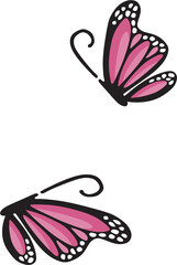 Aesthetic Butterfly Graphic T-shirt Design