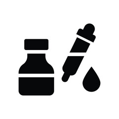 dropper glyph icon illustration vector graphic.eps