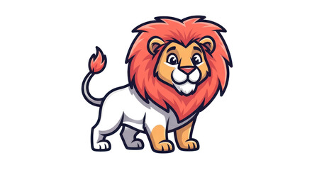 Cartoon Lion Standing