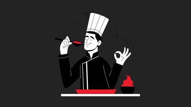 Taste Testing 2D Motion Graphics Animation Alpha channel