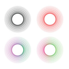 Spirograph abstract geometric circular patterns
