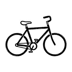 Fototapeta premium Sketchy Bicycle Illustration: Outline Style, Bike Drawing on White