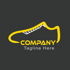 Modern Sports Shoe Logo Design | Sleek Footwear Branding Icon | Minimalist Sneaker Logo Template for Athletic, Fitness & Running Brands