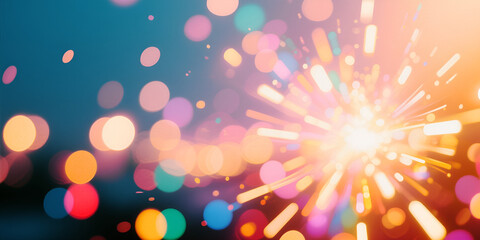 Sfondi con aloni ed effetti di luci colorate