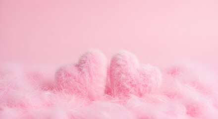 ​"Fluffy Pink Affection" (or "Two Hearts in a Cloud")