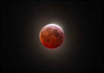 Blood moon - Total Lunar eclipse taken on March 14, 2025, over Ottawa, Canada