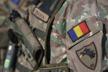 Details of a Romanian soldier.