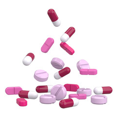 Medicine. 3D drug. 3D illustration.