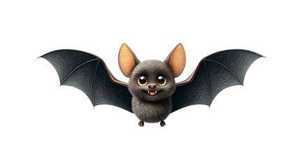 bat on a white background