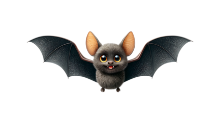 bat on a white background