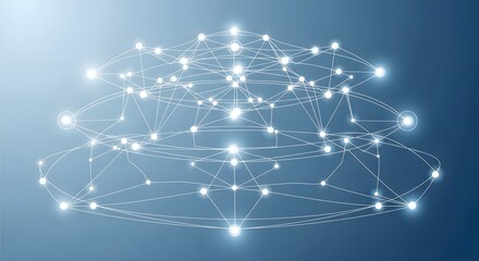 Neural network forming cloud communication concept