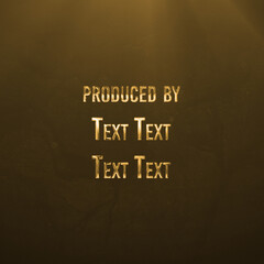 Gold Credits - Square