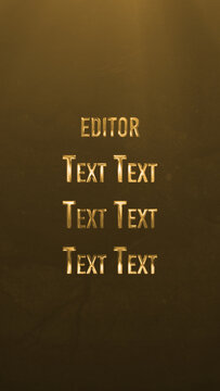 Gold Credits - Vertical