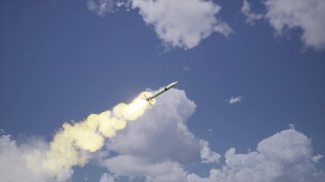 Missile S-5 In The Sky