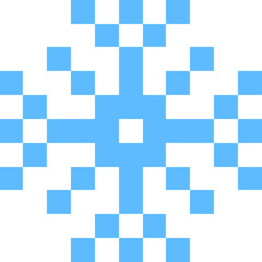 Snowflake Icon, pixel art Snowflake 