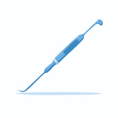 Medical surgical instrument with curved tip for delicate procedures