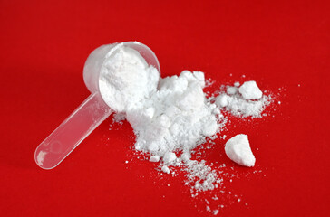 Creatine is an organic compound . supplements and fitness theme