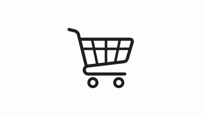 Shopping Cart Icon Ecommerce and Retail Symbol.