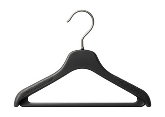Slim plastic hanger with a non-slip grip, ideal for keeping blouses secure in closets.