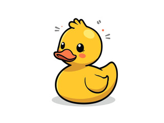 Cute Duck Cartoon Design Very Cool