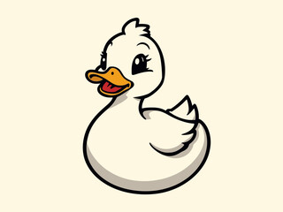 Cute Duck Cartoon Design Very Cool