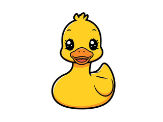 Cute Duck Cartoon Design Very Cool