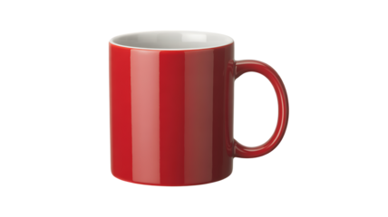 Vibrant Red Coffee Mug A Classic Ceramic Cup for Your Favorite Hot Beverage, Perfect for Morning Coffee or Afternoon Tea