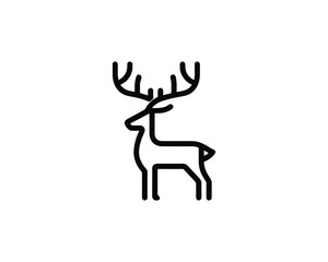 Deer outline symbol Deer