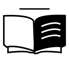 open book with pen icon illustration vector