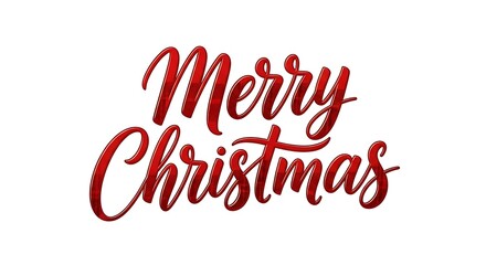 Merry christmas elegant script text on white 35