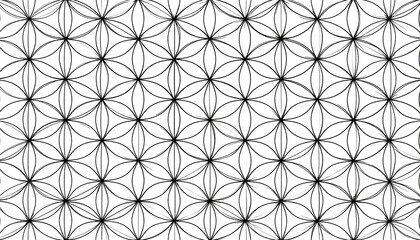 Geometric pattern of overlapping circles.