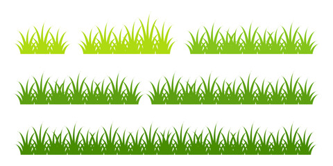 green grass illustration, sustainable grass nature, grass design in flat style