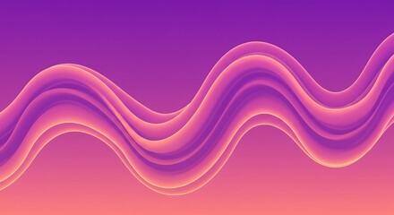 Vibrant abstract wavy gradient background design with smooth fluid lines, creating a dynamic visual effect in purple and pink tones, perfect for modern digital art and web banners