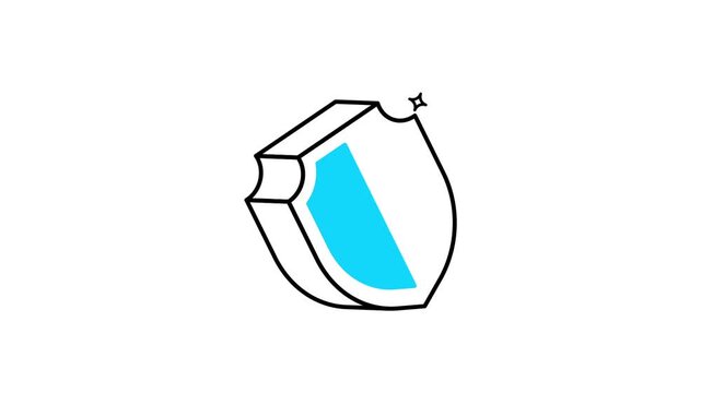 Sheild animated icon video