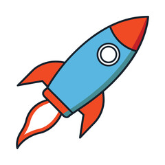 Fototapeta premium rocket icon Vector illustration