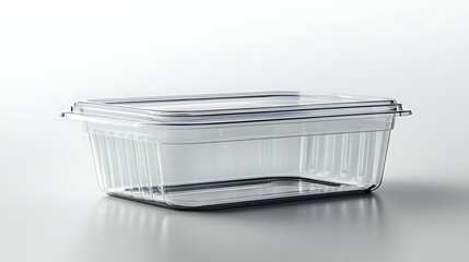 Airtight rectangular container with secure metal latch high resolution picture