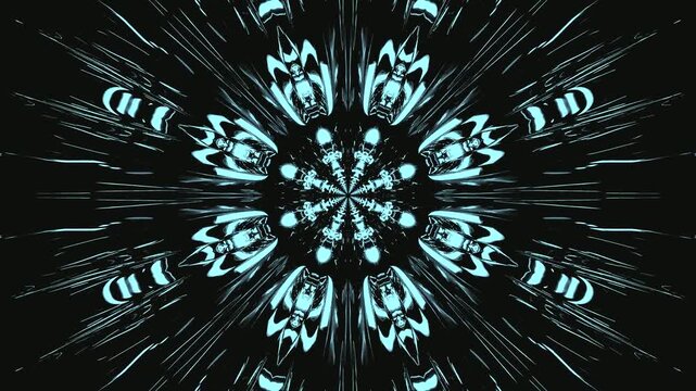 Tunnel video vj loop screensaver with seamless motion effects suitable for modern displays