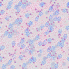 Blooming midsummer meadow seamless pattern. Plant background for fashion, wallpapers, print. Liberty style millefleurs