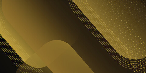 Black and Gold Award Background. Modern Luxury and Premium Design Template. Beautiful Wedding Template. Royal Looking Creative Design Pattern.