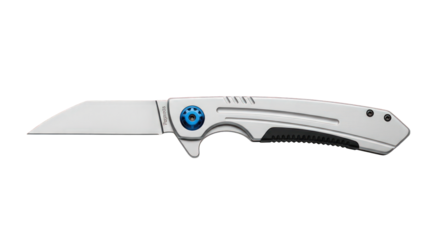 Folding pocket knife isolated on transparent background